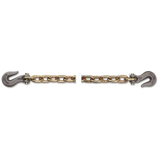 Domestic Grade 70 Binder Chain Assembly, Trade Size 3/8 in, 6,600 lb Working Load Limit, Yellow Zinc