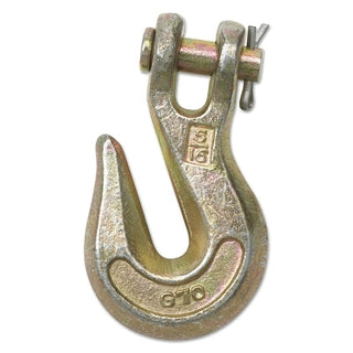 Grade 70 Clevis Grab Hook, 3/8 in Chain Size, 6,600 lb Working Load Limit, Peer Gold Finish