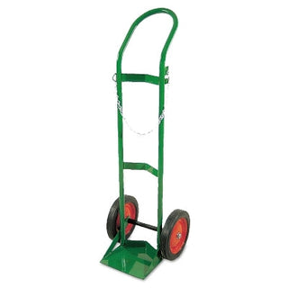 H/T Size Cylinder Cart, Sngl, 15 in W x 46 in H x 15 in D, 10 in dia x 1.75 in Wheels Only, No Rear Assy