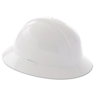 A119R Type II Hard Hat, 6 point suspension, Full Brim, White, w/Foam Liner