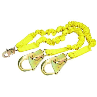 ShockWave2 Shock Absorbing Lanyard, 6 1/4 in, Double Locking Snap, 2 Legs