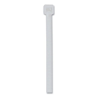 General Purpose Cable Tie, 50 lb Tensile Strength, 11.1 in L, Natural, 100 Ea/Bag