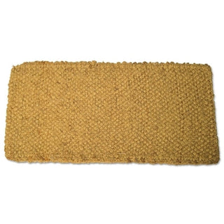 Coco Mat, 30 in W, 48 in L, Densely Woven Fibers, Natural Tan