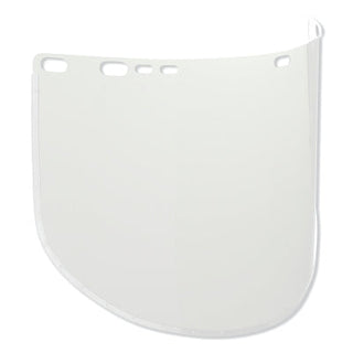 F30 Acetate Face Shield, 34-40 Acetate, Clear, 15-1/2 in x 9 in, Bulk