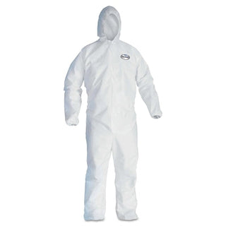 KLEENGUARD A30 Breathable Splash & Particle Protection Coveralls, 2XL, Hood/Boot