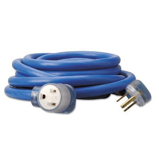 8/3 STW Welder Extension Cord, 50 ft, 1 Outlet, Blue