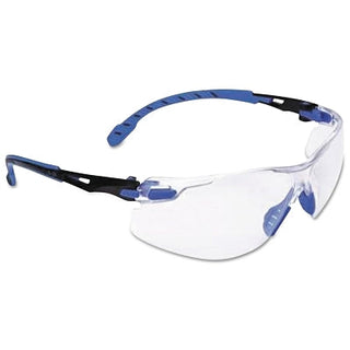 Solus™ 1000 Series Protective Eyewear, Clear Lens, Polycarbonate, Anti-Fog, Anti-Scratch, Blue/Black Frame