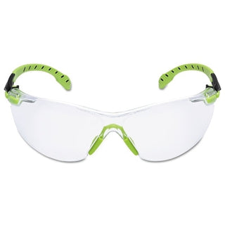 Solus™ 1000 Series Protective Eyewear, Clear Lens, Polycarbonate, Anti-Fog, Anti-Scratch, Green/Black Frame