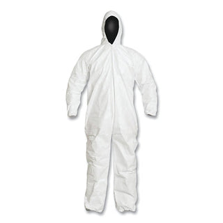 Tyvek IsoClean Coverall with attached Hood, White, 2X-Large