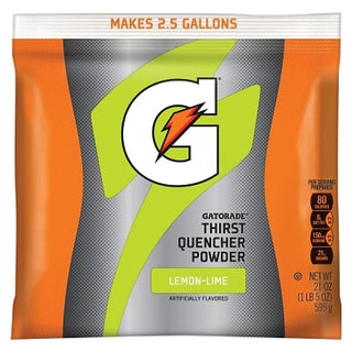 G Series 02 Perform® Thirst Quencher Instant Powder, 21 oz, Pouch, 2.5 gal Yield, Lemon-Lime