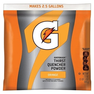 G Series 02 Perform® Thirst Quencher Instant Powder, 21 oz, Pouch, 2.5 gal Yield, Orange