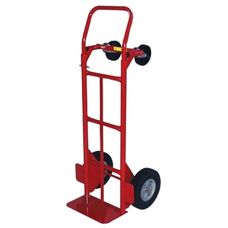 2-Position Convertible Hand Truck, 800 lb Load Cap, 8 in x 14 in Toe Plate, Flow Back Handle, Solid Puncture Proof Wheels