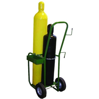 Industrial Series Cart, 2 Cylinders, 10 in Semi-Pneumatic Wheels