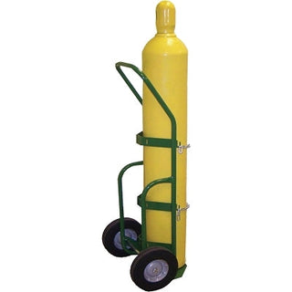 750 Series Cart, Holds 1 Cylinder, 9-1/2 in dia, 10 in Semi-Pneumatic Wheels