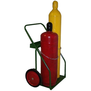 800 Series Cart, 2 Cylinders, 9-1/2 in and 12-1/2 in dia Cylinders, 14 in Semi-Pneumatic Wheels