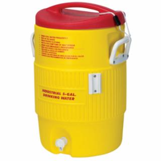 Heat Stress Solution Water Cooler, 5 Gallon, Red and Yellow