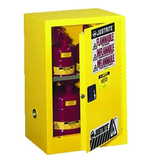 Yellow Countertop & Compact Cabinet, Manual-Closing, 12 Gallon