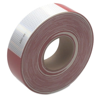 Diamond Grade™ Conspicuity Marking 983 Series, Red/White, 2 in W x 150 ft L Roll, 983-326 Alternating 6 in