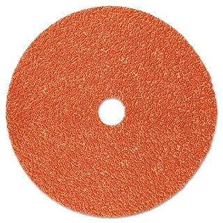 Fibre Disc 787C, Precision Shaped Ceramic, 5 in dia x 7/8 in Center Hole, 80+ Grit, Die 500P