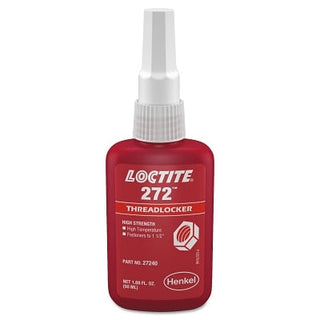 272™ Threadlocker, High Temp/High Strength, 50 mL, Up to 1-1/2 in Thread, Red