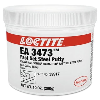 Fixmaster® Fast Set Steel Putty Kit, 1 lb, Kit, Gray/White