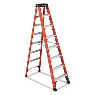 FS1400HD Series Fiberglass Stepladder, 8 ft x 25-7/8 in W, 375 lb Capacity