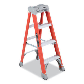 FS1500 Series Fiberglass Stepladder, 4 ft x 19-3/8 in W, 300 lb Capacity