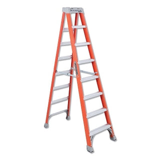 FS1500 Series Fiberglass Stepladder, 8 ft x 25-3/8 in W, 300 lb Capacity