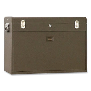 26 in Machinists' Top Chest, 26-3/4 in W x 8-1/2 in D x 18 in H, 3,000 in³, Brown Wrinkle, 11-Drawers