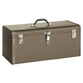 24 in Professional Tool Boxes, 24-1/8 in W x 8-5/8 in D x 9-3/4 in H, Steel, Brown