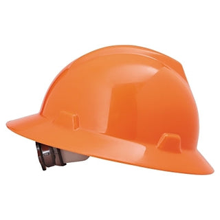 V-Gard® Protective Hats, Fas-Trac Ratchet, Hat, Hi-Viz Orange