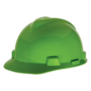 V-Gard® 500 Protective Cap, 4 Point Fas-Trac, Slotted, Hi-Viz Lime Green