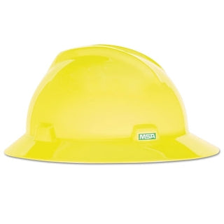 V-Gard® Protective Hats, Fas-Trac Ratchet, Hi-Viz Yellow-Green