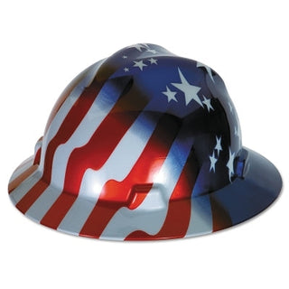 Freedom Series™ V-Gard® Helmet, Fas-Trac III, Slotted, American Stars & Stripes