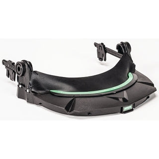 V-Gard® Visor Frame for General Purpose, For All MSA Slotted Caps, Black/Green, Includes Debris Control