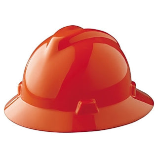 V-Gard® Protective Hat, Staz-On®, Full-Brim Hat, Slotted, Orange