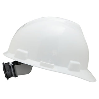 V-Gard® Slotted Hard Hat Cap, Fas-Trac® III Suspension, White