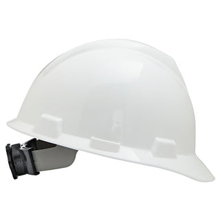 V-Gard® Slotted Hard Hat Cap, Fas-Trac® III Suspension, White