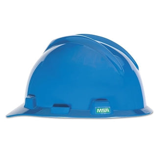 V-Gard® Slotted Hard Hat Cap, Fas-Trac® III Suspension, Blue