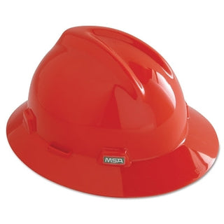 V-Gard® Protective Hat, Fas-Trac® III, Full Brim Hat, Slotted, Orange