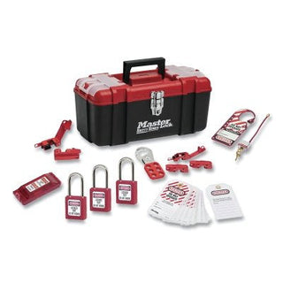 Portable Lockout Kit, 14-piece, Includes 4-Padlocks/Toolbox