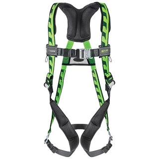 AirCore™ Full-Body Harness, Steel Stand-Up Back D-Ring, Universal, Quick-Connect Straps, Green