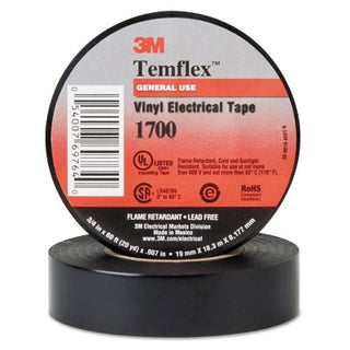 Temflex™ Friction Tape, 3/4 in x 60 ft, 13 mil, Black