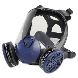 9000 Series Reusable Full Face Respirator, Medium, Airborne Particles/Gases/Vapors, Thermoplastic Elastomer