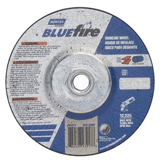 Bluefire® Type 27 Depressed Center Wheel, 5 in x 1/4 x 5/8-11, 24 Grit, Zirconia Alumina