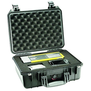 1450 Medium Protector Case, with Logo, 24.39 in L x 19.36 in W x 8.79 in D, Black, with Foam