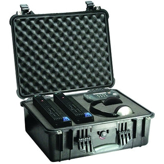 1550 Medium Protector Case, with Logo, 20.66 in L x 17.2 in W x 8.40 in D, Black, with Foam