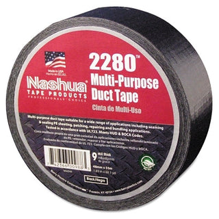 2280 General Purpose Duct Tapes, Black, 55m x 48mm x 9 mil