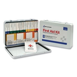 36 Unit Steel First Aid Kit, Weatherproof Steel, Wall Mount