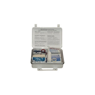 25-Person Weatherproof ANSI First Aid Kit, Weatherproof Plastic Case, Wall Mount